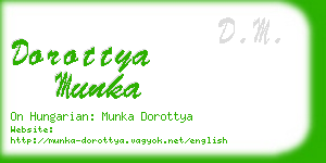 dorottya munka business card